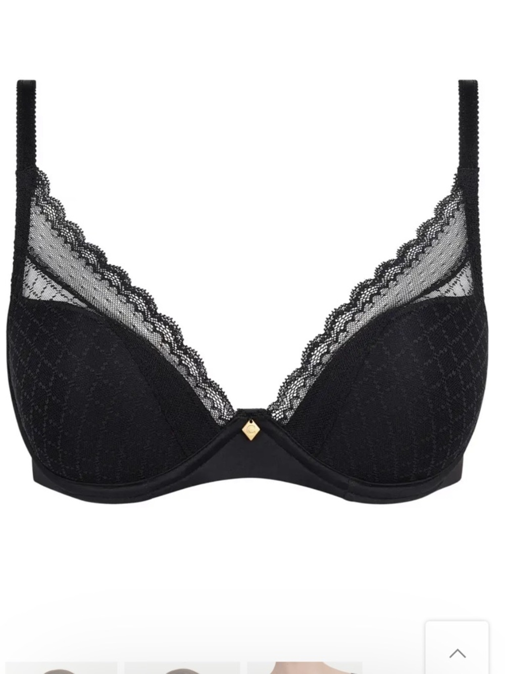 Chantelle BLK Unlined Underwire, 34DDD *P1024